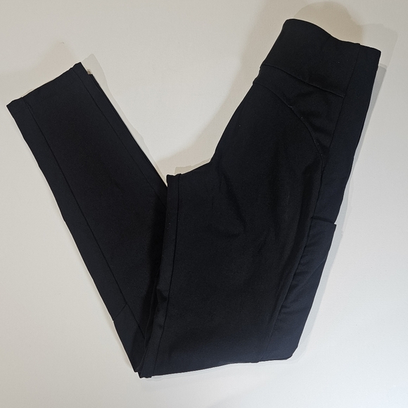 Athleta Jogging Pants Womems Size 2 Black Zip Pocket Phone Pocket Workout Bottom - Picture 5 of 8